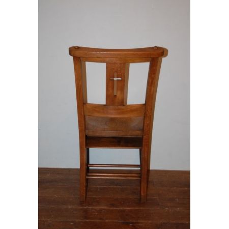 Antike britische Stühle Ulme Kapellenstühle ca 1880