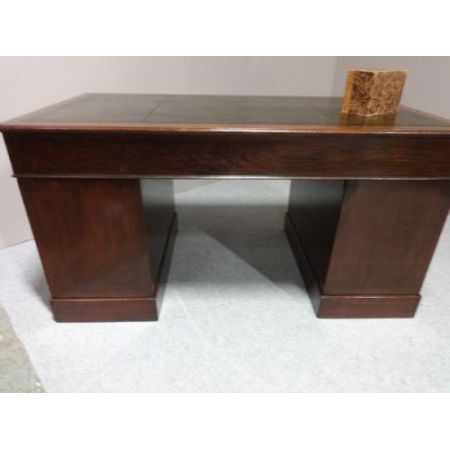 Antiker britischer Mahagoni Schreibtisch ca 1920