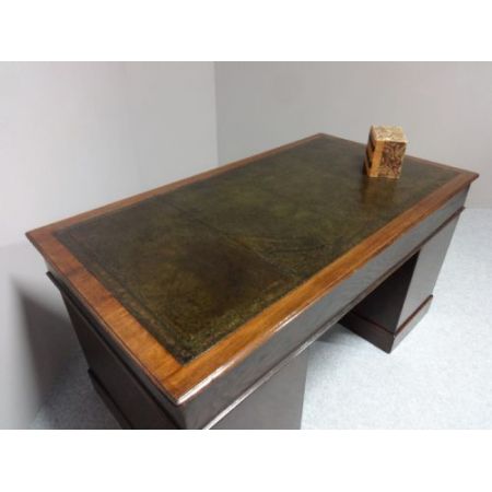 Antiker britischer Mahagoni Schreibtisch ca 1920