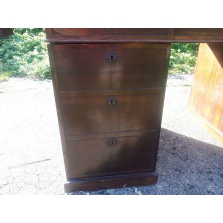 Viktorianischer antiker Palisander Schreibtisch englisch ca 1850