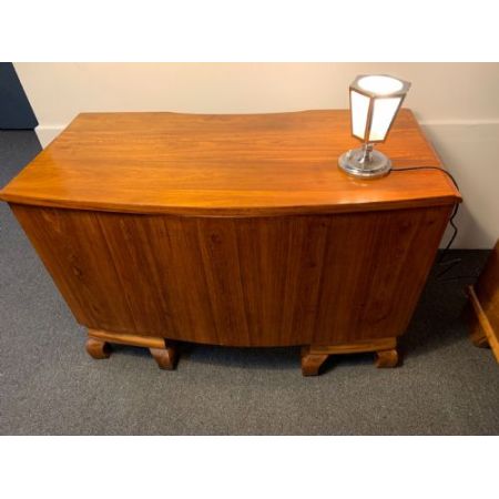 Antiker Art Deco Schreibtisch Nussbaum britisch ca 1930