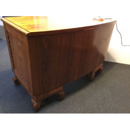 Antiker Art Deco Schreibtisch Nussbaum britisch ca 1930