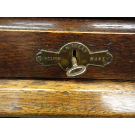 Antiker britischer Rolltop Sekretär Eiche ca 1920