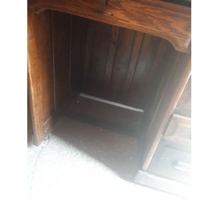 Antiker britischer Rolltop Sekretär Massivholz ca 1910