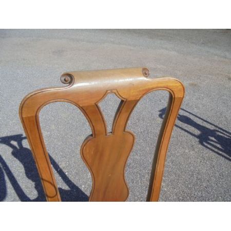 Antike britische Nussbaum Stühle ca 1900