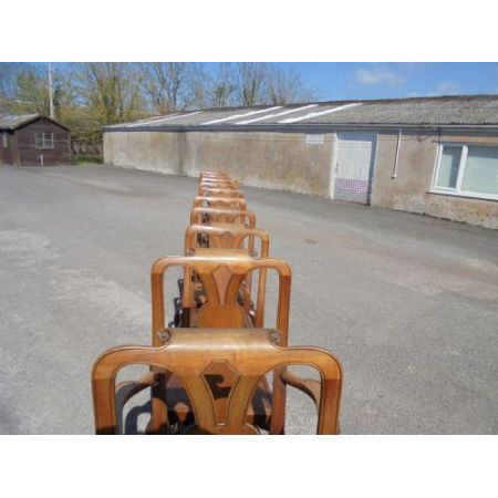 Antike britische Nussbaum Stühle ca 1900