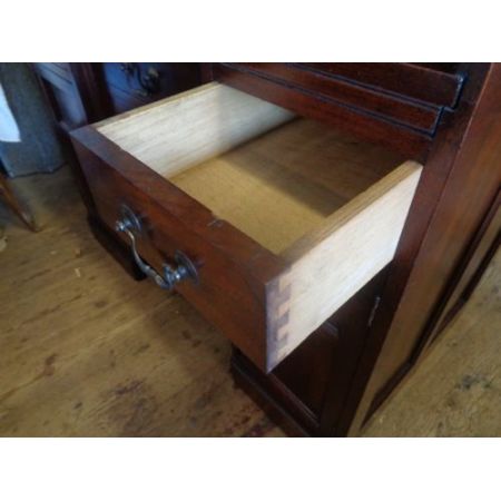 Antiker britischer Rolltop Sekretär Mahagoni ca 1920