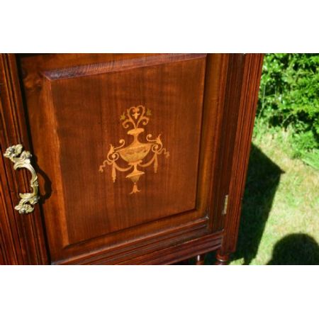 Antiker viktorianischer Nachtschrank Mahagoni britisch ca 1880