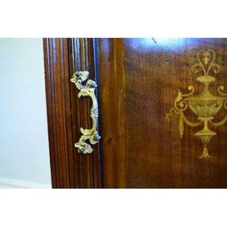 Antiker viktorianischer Nachtschrank Mahagoni britisch ca 1880