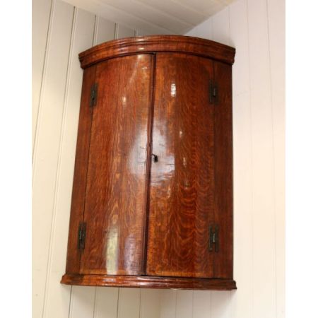 Georgianischer antiker Eckschrank Massivholz ca 1800