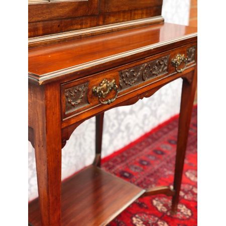 Viktorianische antike Mahagoni Vitrine britisch ca 1870