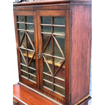 Viktorianische antike Mahagoni Vitrine britisch ca 1870