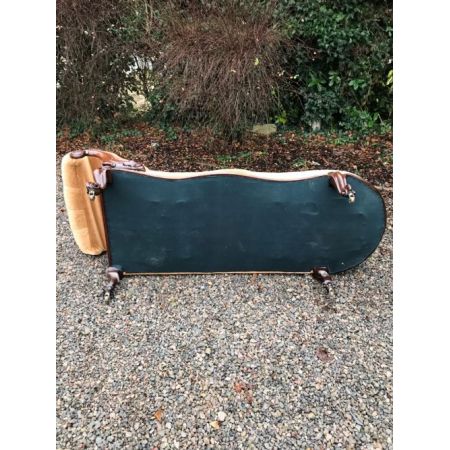 Viktorianische antike Mahagoni Chaiselongue britisch ca 1870