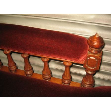 Viktorianische antike Mahagoni Chaiselongue britisch ca 1880