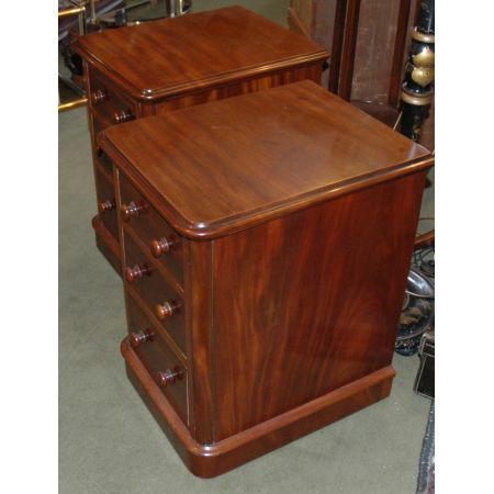 Viktorianische Mahagoni Nachtschränke Kommoden antik ca 1890