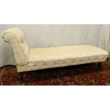 Viktorianische antike Samt Chaiselongue britisch ca 1880