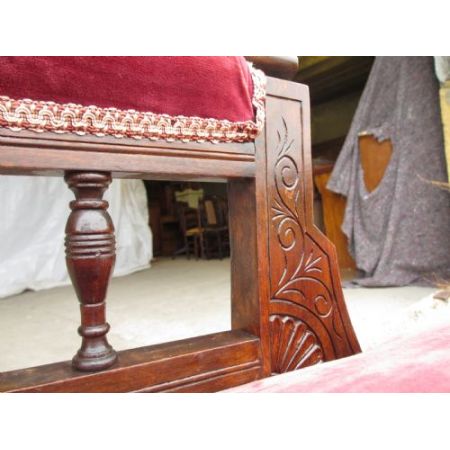 Viktorianische antike Mahagoni Chaiselongue britisch ca 1870