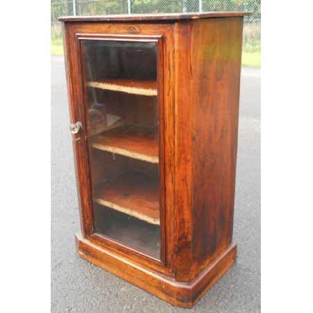 Viktorianische antike Nussbaum Vitrine englisch ca 1860