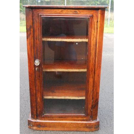 Viktorianische antike Nussbaum Vitrine englisch ca 1860