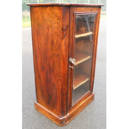 Viktorianische antike Nussbaum Vitrine englisch ca 1860