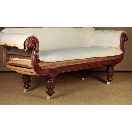 Antikes britisches Mahagoni Sofa ca 1830