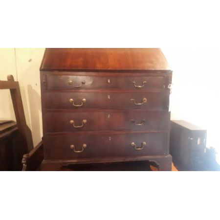 Antiker Englischer Sekretär18th century 3 foot 4 drawer country made bureau