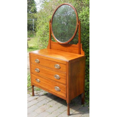 Edwardianischer Antiker Mahagoni Frisiertisch englisch ca. 1910