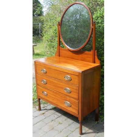 Edwardianischer Antiker Mahagoni Frisiertisch englisch ca. 1910