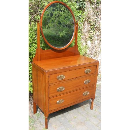 Edwardianischer Antiker Mahagoni Frisiertisch englisch ca. 1910