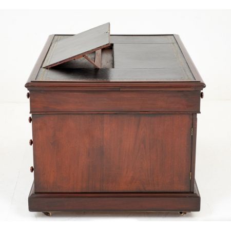 William IV. Englischer Antiker Mahagoni Partner Schreibtisch ca. 19. Jh.