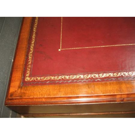 Englischer Antiker Mahagoni Partner Schreibtisch ca. 19. Jh.