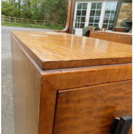 Antiker Art Deco Schminktisch Frisiertisch Ahorn britisch ca 1920