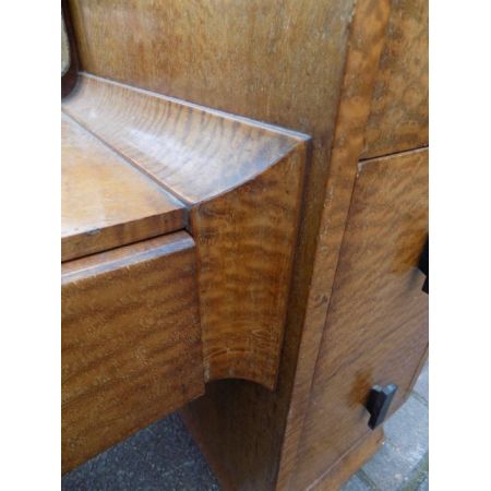 Antiker Art Deco Schminktisch Frisiertisch Ahorn britisch ca 1920