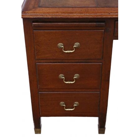 Antiker britischer Mahagoni Schreibtisch ca 1920