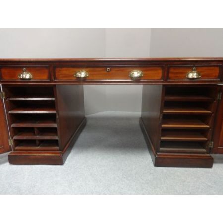 Viktorianischer Mahagoni Schreibtisch englisch antik ca 1850