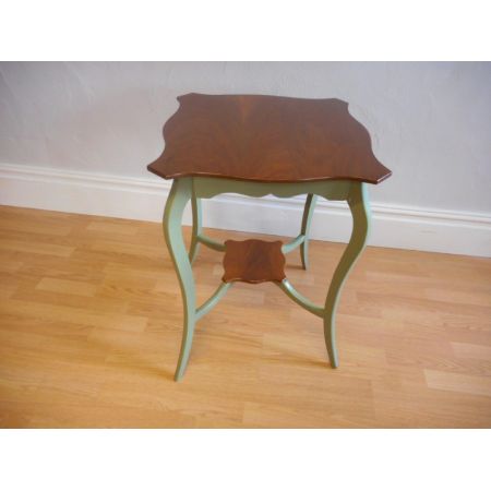 Antiker edwardianischer Beistelltisch Nussbaum britisch ca 1900