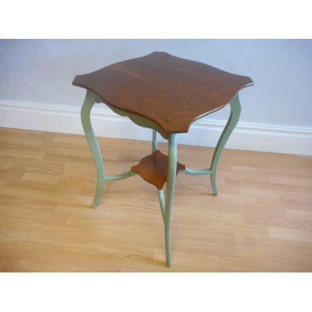 Antiker edwardianischer Beistelltisch Nussbaum britisch ca 1900