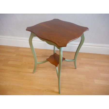 Antiker edwardianischer Beistelltisch Nussbaum britisch ca 1900