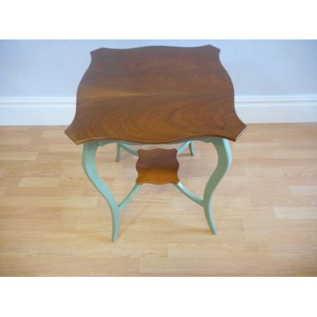 Antiker edwardianischer Beistelltisch Nussbaum britisch ca 1900