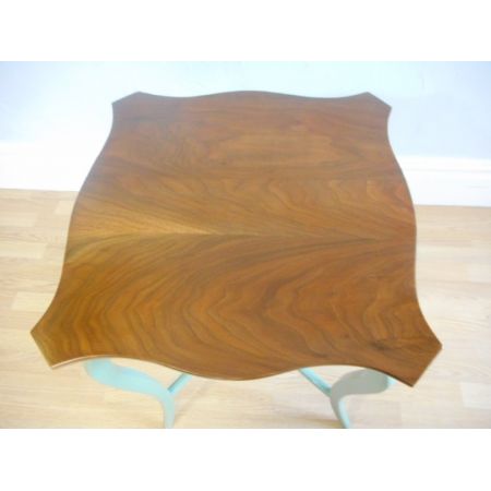 Antiker edwardianischer Beistelltisch Nussbaum britisch ca 1900