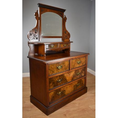Viktorianisches antikes Nussbaum Sideboard Kommode britisch ca 1880