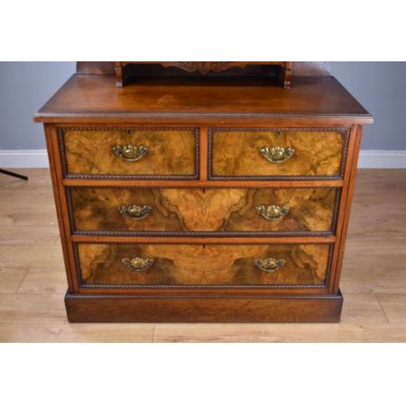 Viktorianisches antikes Nussbaum Sideboard Kommode britisch ca 1880