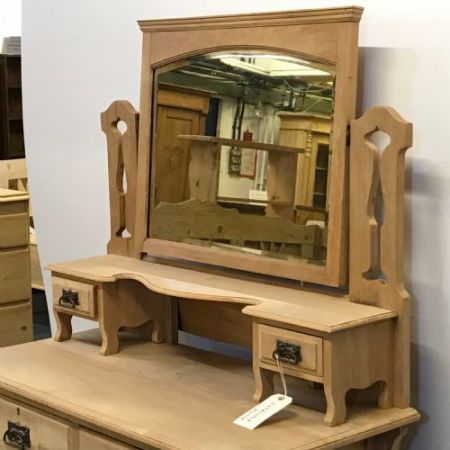 Edwardianisches antikes Nussbaum Sideboard Mirrorback britisch ca 1890