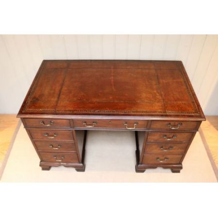 Georgianischer antiker Mahagoni Schreibtisch britisch ca 1910