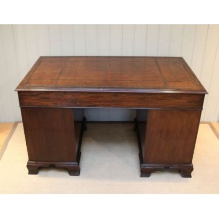 Georgianischer antiker Mahagoni Schreibtisch britisch ca 1910