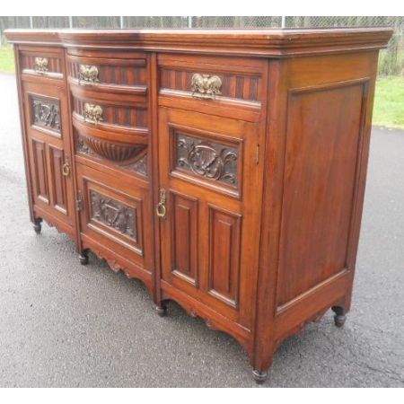 Edwardianisches antikes Mahagoni Sideboard englisch ca 1890