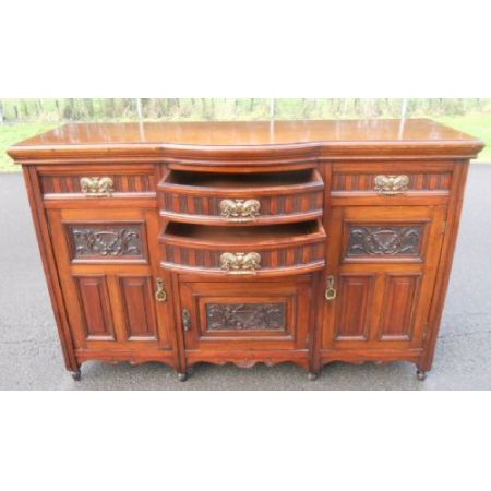 Edwardianisches antikes Mahagoni Sideboard englisch ca 1890