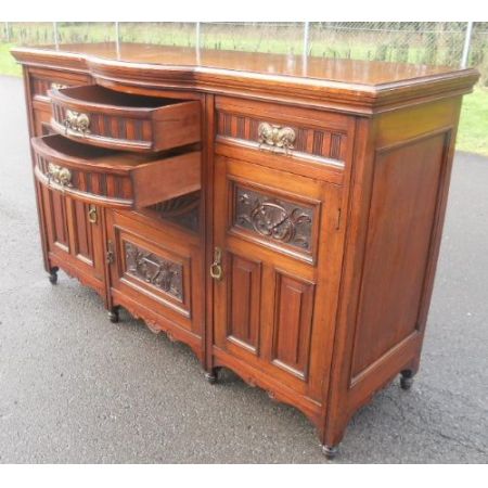 Edwardianisches antikes Mahagoni Sideboard englisch ca 1890