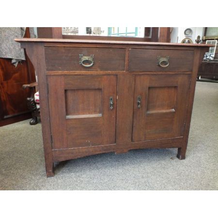 Antikes britisches Arts & Crafts Sideboard Eiche ca 1900