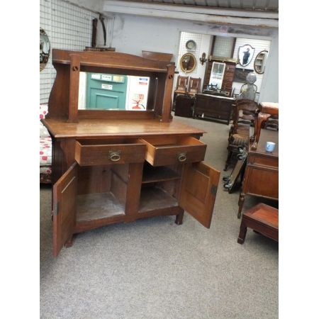 Antikes britisches Arts & Crafts Sideboard Eiche ca 1900